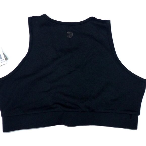 Balance Collection Sanded Dry-Wik Sports Bra Large Surplice Style Black Made USA - Picture 3 of 5